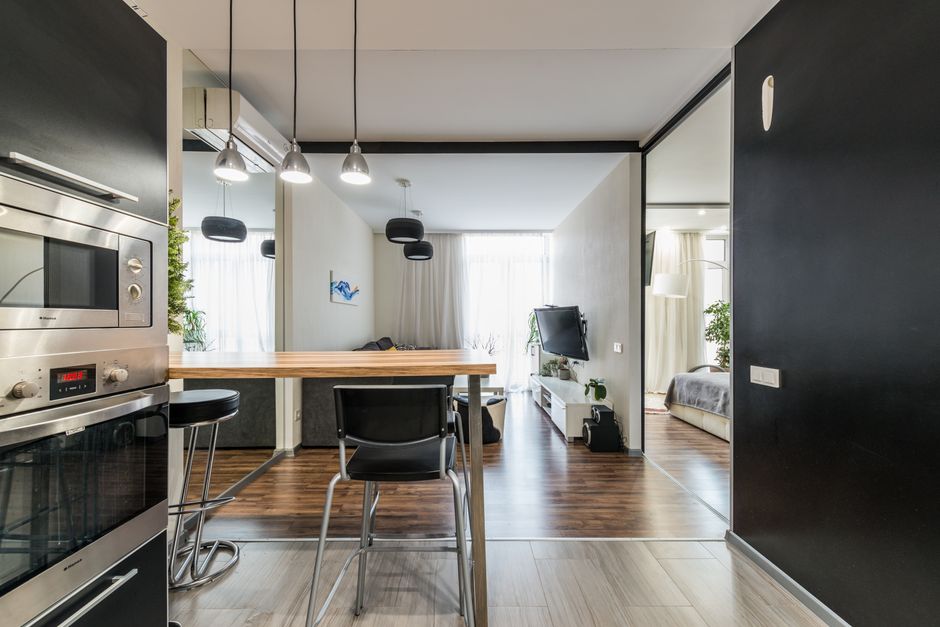 Apartamento studio, mobiliado